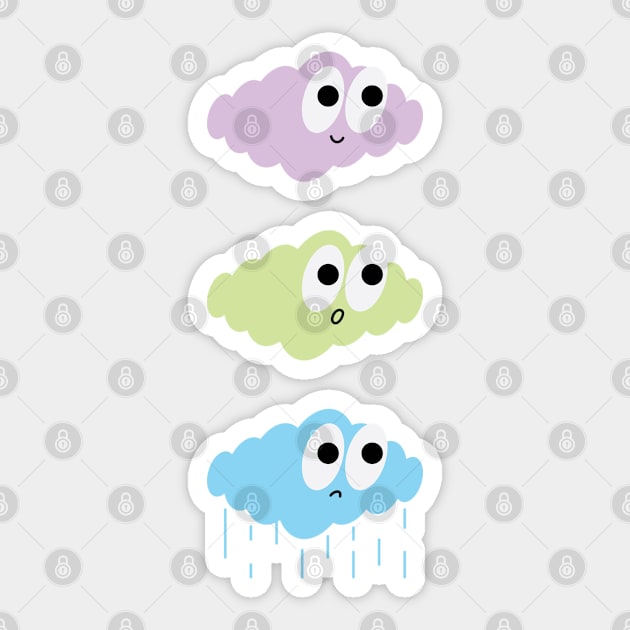 Clouds emotions Sticker by Enaholf